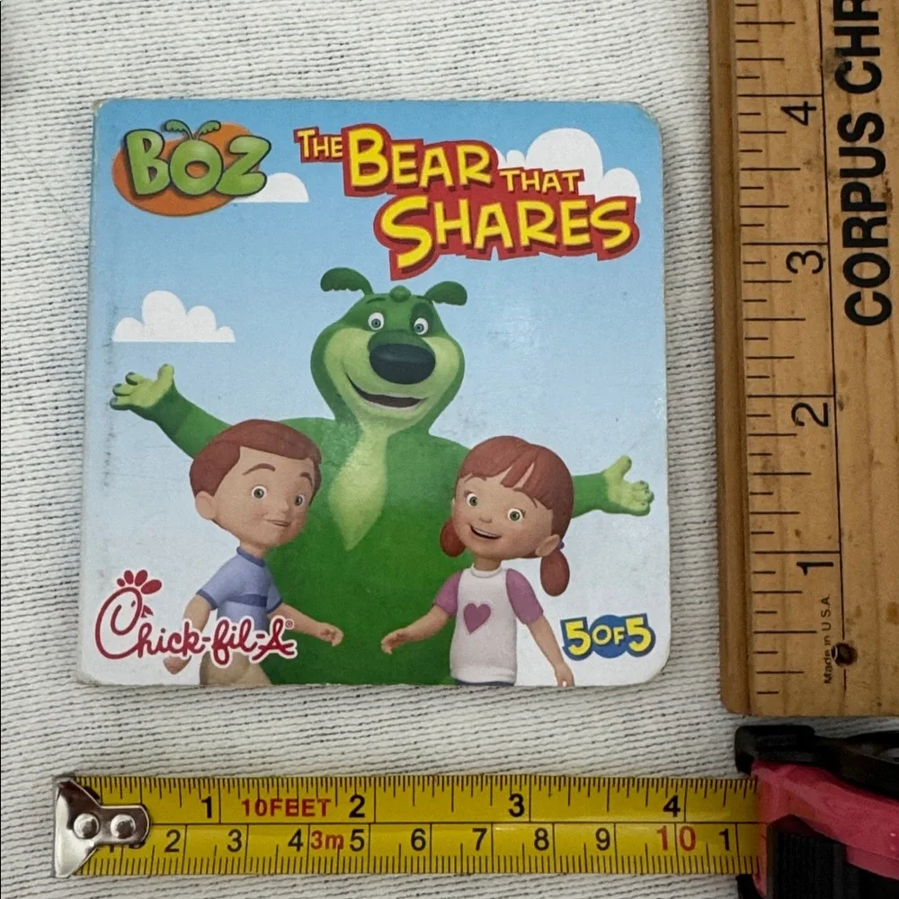 2007 Chick-fil-A Complete Set of 5 collectible 4”x 4” Boz’s Board books (OLCC)